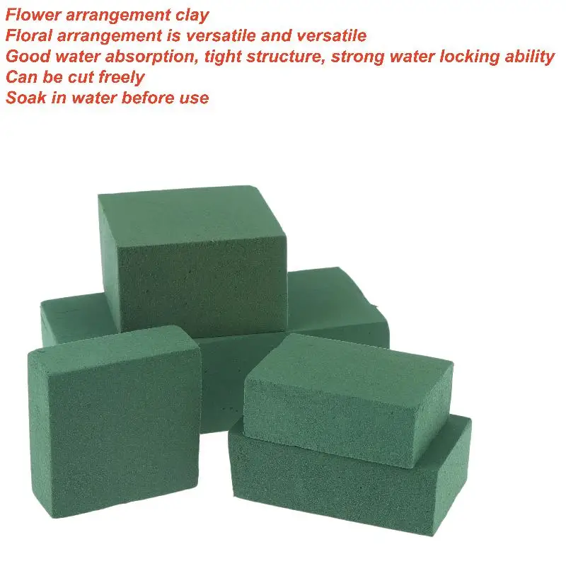 4Pcs Wet Floral Foam Blocks For Fresh And Artificial Flowers Home Wedding Party Holiday Decorations