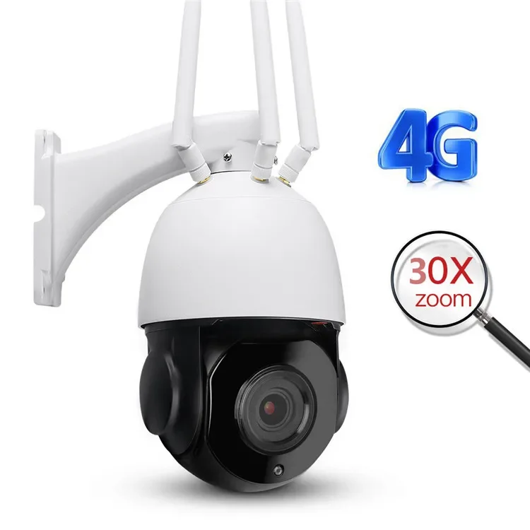 

4.5" 5MP Full Metal 30X 4G Infrared Smart 360 Web Home PTZ Wireless IP Security WIFI CCTV Network Camera De Surveillance