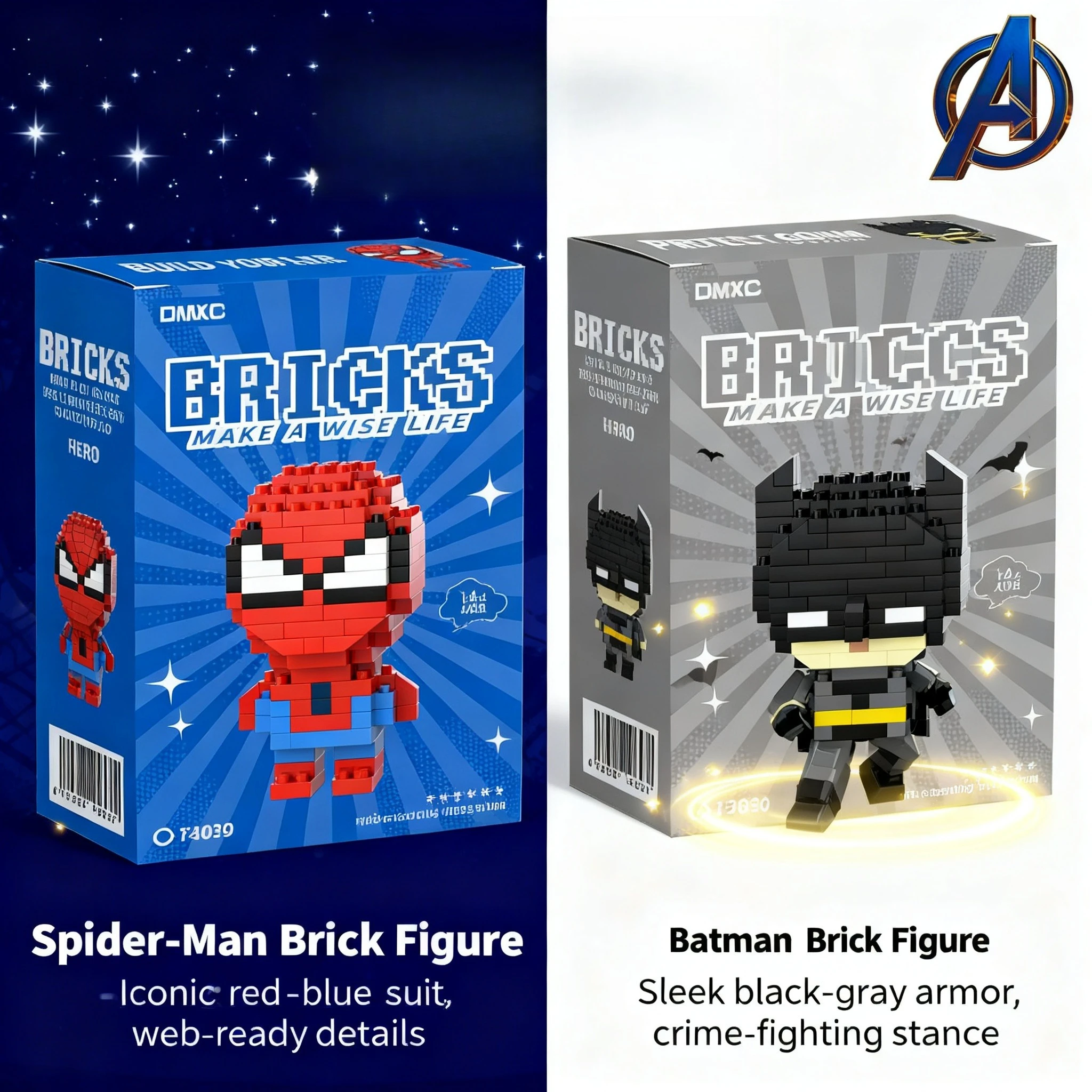 Marvel Spider Man Deadpool Venom Iron Man Building Block Figure Cartoon Character Model Toys Marvel Legends Gifts for Children view 2
