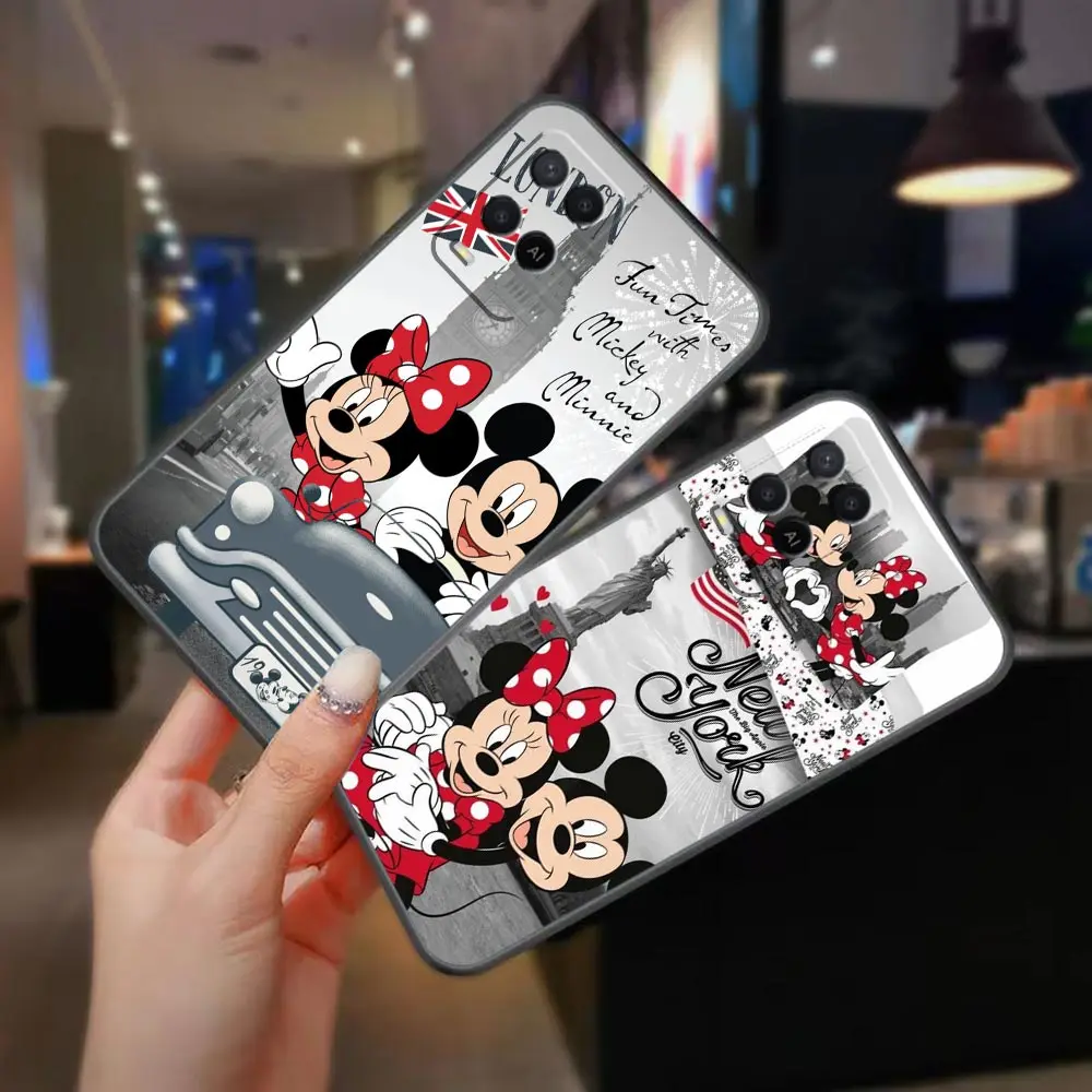 Phone Case For OPPO A98 A95 A96 A97 A94 A93 A92S A91 A79 A78 A76 A74 A58 A71 A59 57 A55 4G 5G Case Cute M-Mickey M-Minnie Mouse