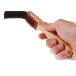1pc Long Handled Wooden Shoe Brush Dance Shoe Brush Cleaning Tool