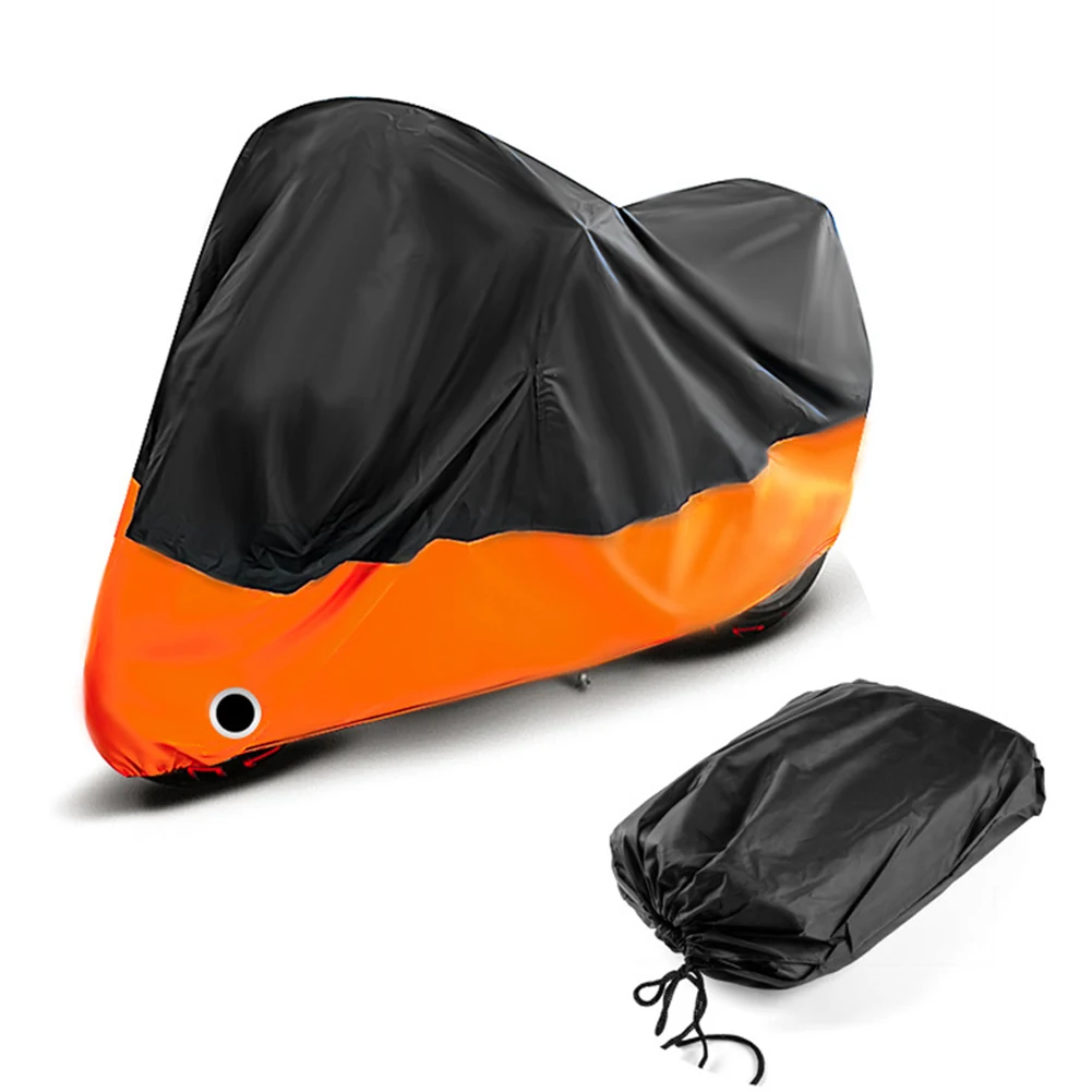 UV Protective Cover Coat Waterproof Dustproof Wear-Resistant Fabric Motorbike Cover Motors Dust Rain UV Protector Cover