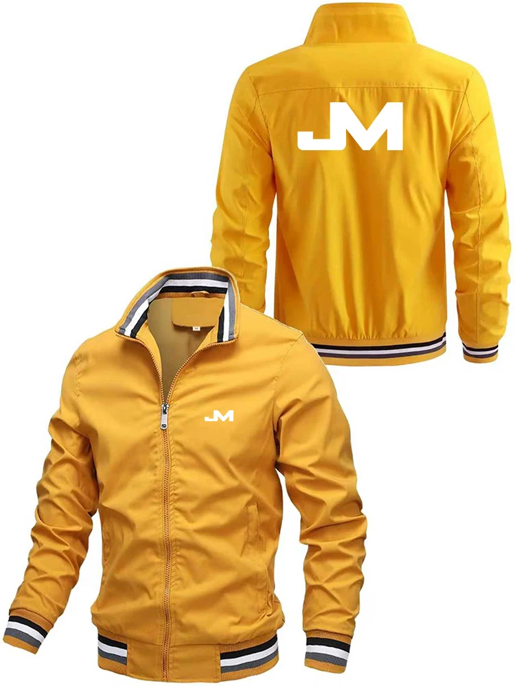 سترة رجالية كاجوال وعصرية مطبوعة، سترة بسحاب، طية صدر السترة بأكمام طويلة للربيع والخريف، نمط فضفاض ورياضي #6