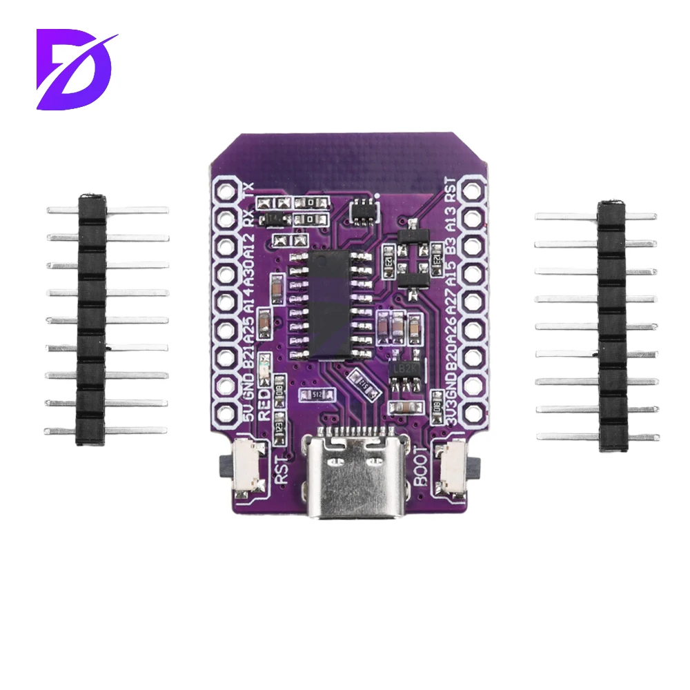 Mini Bw16 Development Board Rtl8720Dn Dual Band Wifi Bluetooth Ble Module Ch340