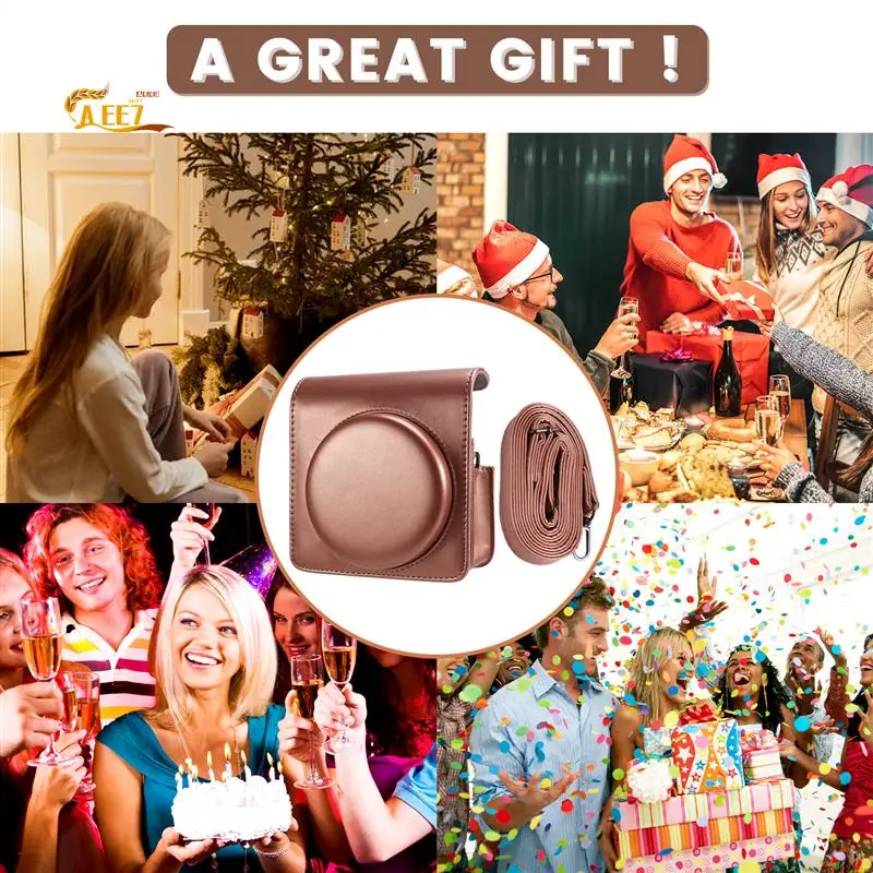 

AEE7-Camera Case With Adjustable Shoulder Strap Protective Camera Bag For Polaroid SQ6 Camera Bag For Instax SQ6