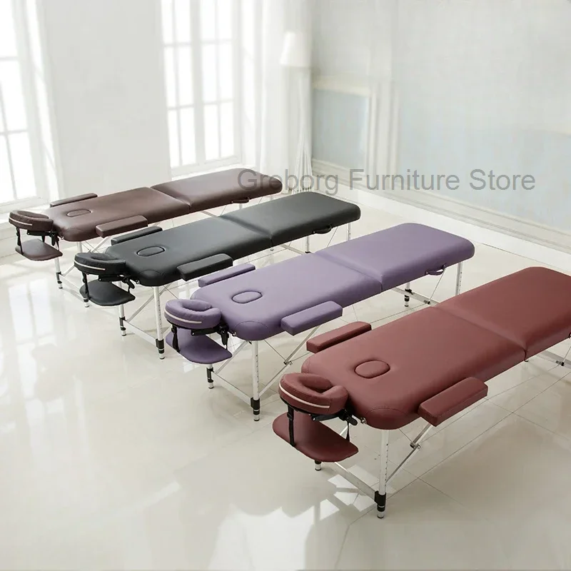 

Tattoo Lash Portable Massage Bed Folding Therapy Adjust Massage Table Physiotherapy Sleep Lettino Estetista Salon Furniture