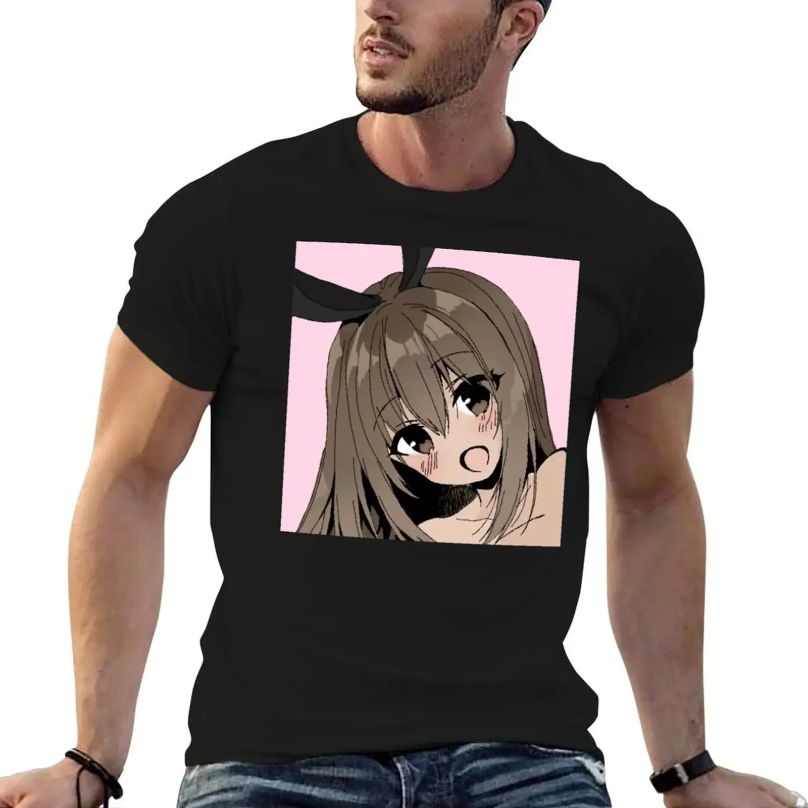 

Anime Bunny Girl T-Shirt street wear for a boy clothing for men