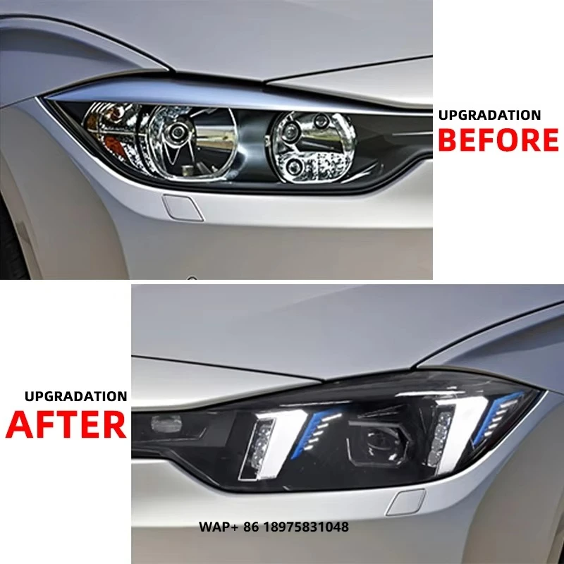 

LED Headlights for BMW-3 Series F30 LCI F35 HeadLights 2013 2018 F30 Original Halogen Headlight Upgrade LED Headlamp