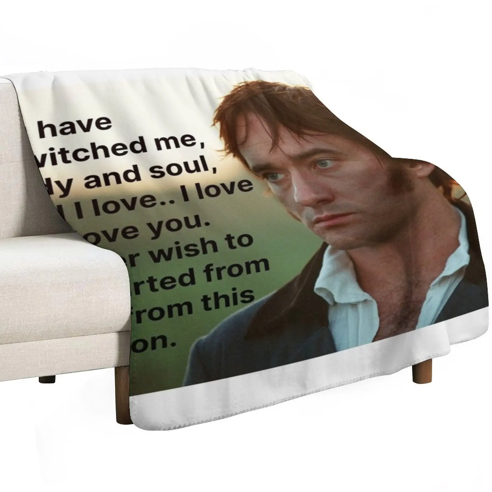 Mr. Darcy Valentine's Day Quote Throw Blanket Kid'S Cute sofa bed Hairy anime Blankets
