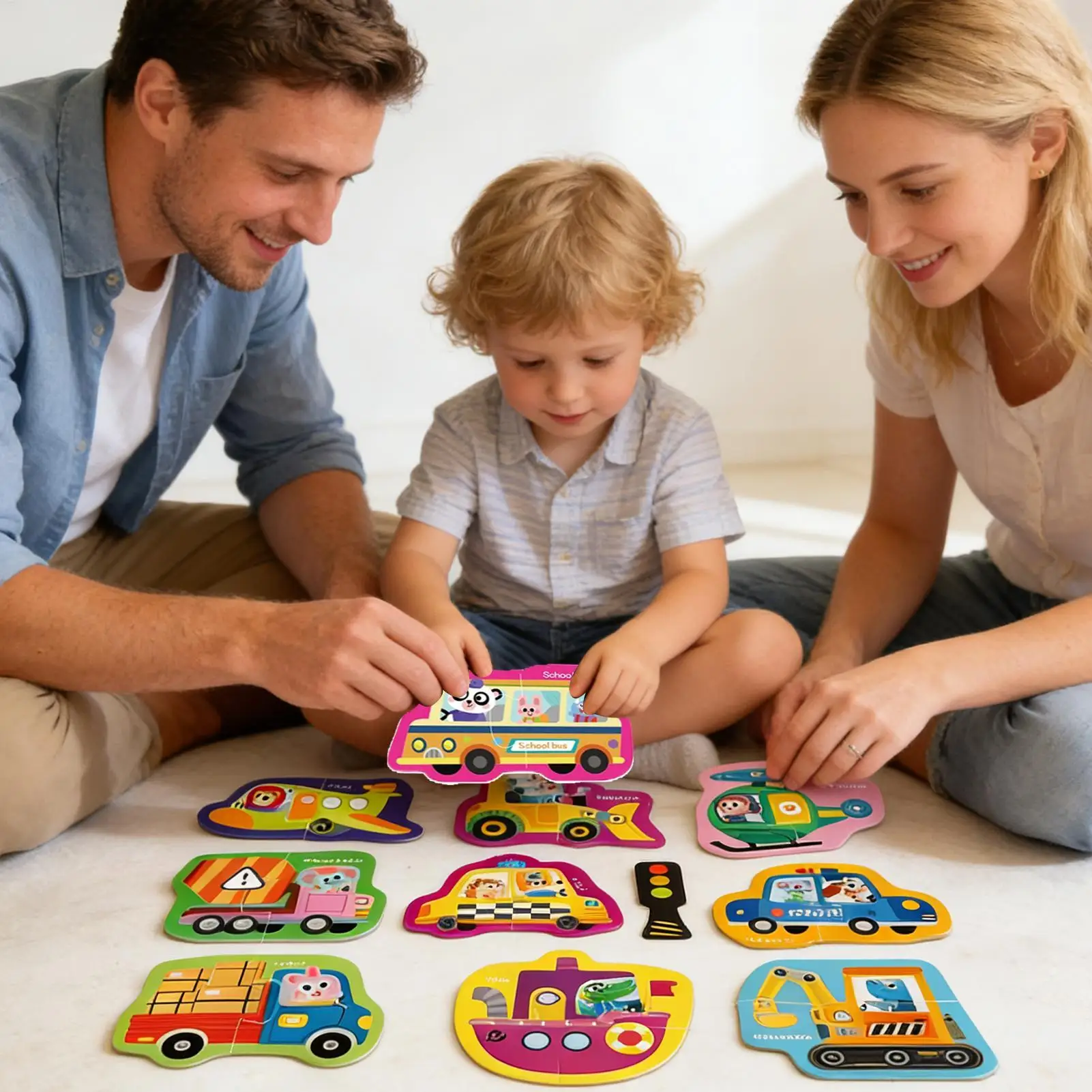 ألعاب تعليمية للأطفال ألغاز ألعاب حسية مغناطيسية 17 قطعة موضوع المرور ألعاب تعليمية لمرحلة ما قبل المدرسة للأطفال من سن 3 إلى 6 سنوات