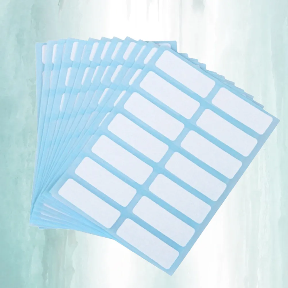 

12Pcs Self-Adhesive Label Stickers Colorful Blank Name Tags for Price Marking Organization Classification in Office School Home