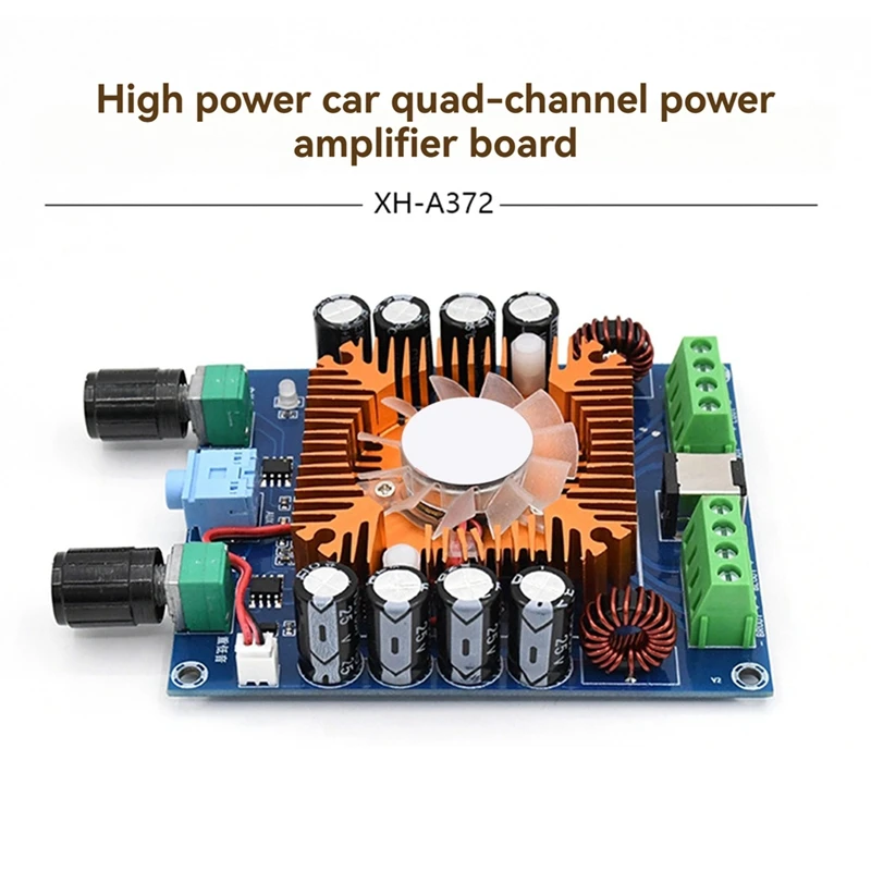 PHILE-XH-A372 Audio Amplifier Board TDA7850 Four Channel 50Wx4 HIFI Car Stereo Subwoofer Amplifier Bass AMP Home Theater