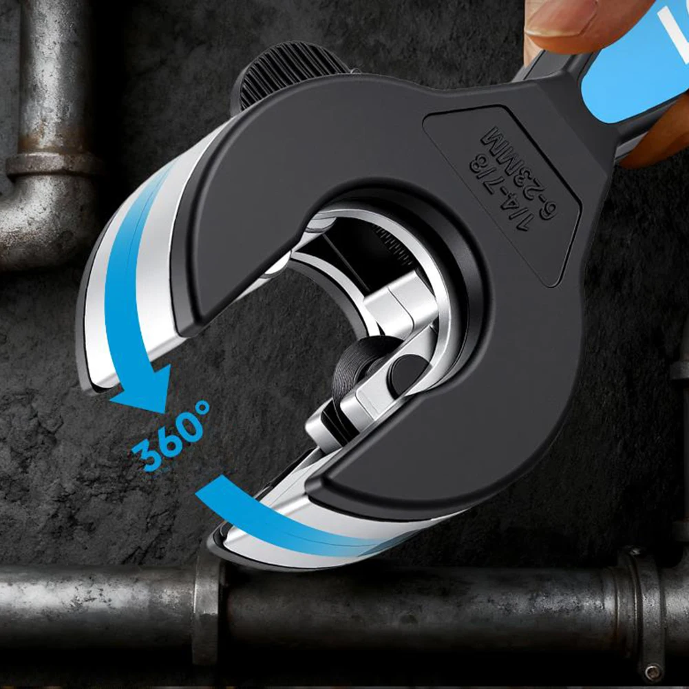 

Резак для труб с храповым механизмом, режущий инструмент для резки 6-23 мм, сталь, медь, пластик, алюминиевые трубы, ножницы с храповым механизмом, инструмент для резки шланга