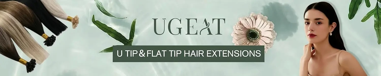 Ugeat Utip Haarverlängerungen Echthaar Blond Pre Bonded Keratin Haarverlängerungen PreBonded Fusion K Tip Echthaar Hohe Qualität – Detail 2