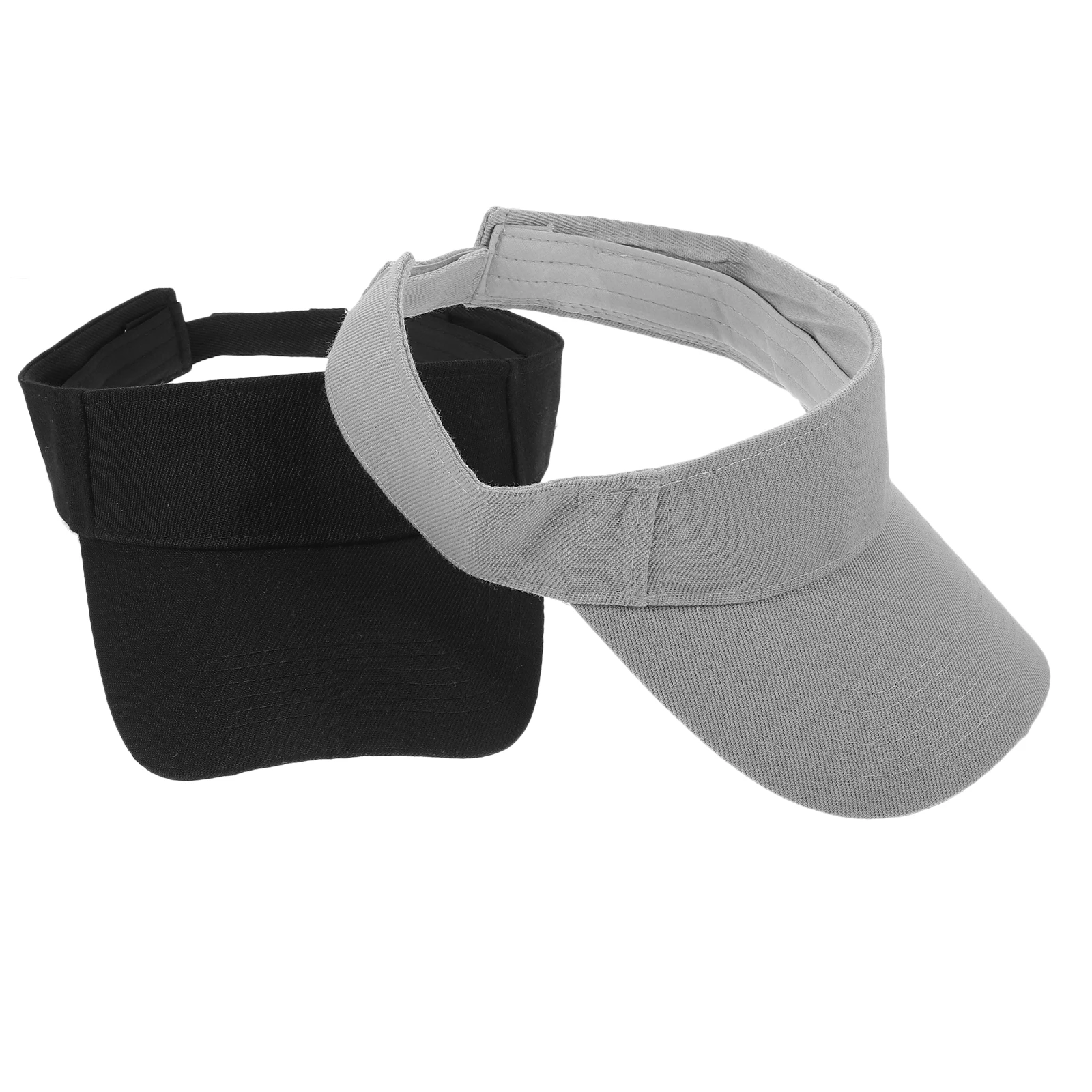 

2Pcs Sun Visor Cap Polyester Breathable Outdoor Hats Lightweight Comfortable Summer Sports Visor for Women Teens Hiking Running