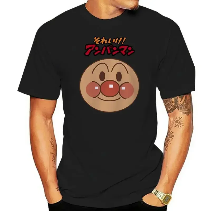 Anpanman Cartoon Bread Men Summer Anime Cool Male Tops Fashion 2023 Trend T-shirt Summer Mens T Shirt New Arrival Men