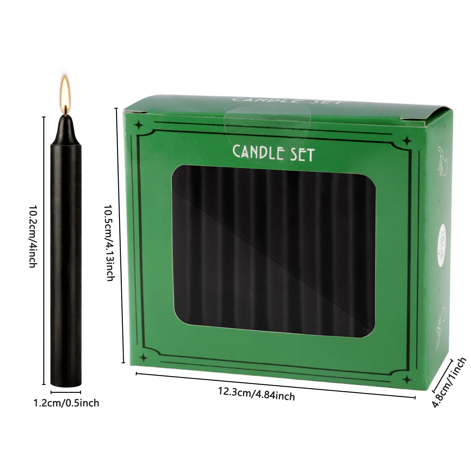 40 قطعة شمع قضيب 4 بوصة، خالي من التنقيط، خالي من الدخان، خالي من العطور، شموع عشاء منزلية، سحبتة يدويًا، جودة عالية، مناسبة للكنيسة، الأسرة، الزفاف، الاحتفالات الموسمية، العوالم، عيد الأم