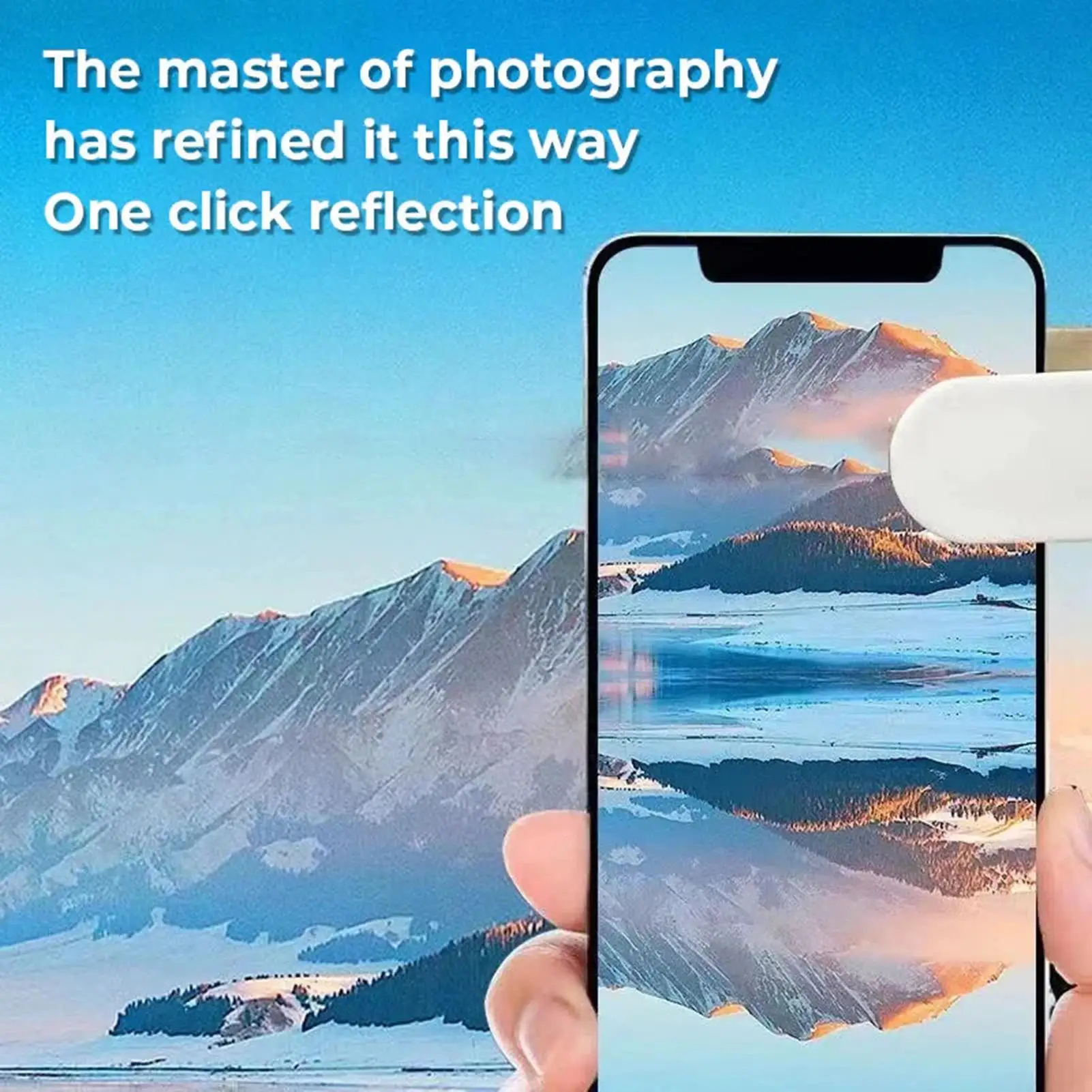 Conjunto de clipe de reflexão de espelho de câmera de smartphone universal ajustável ferramentas fotográficas clipe criativo para videógrafo, fotógrafo