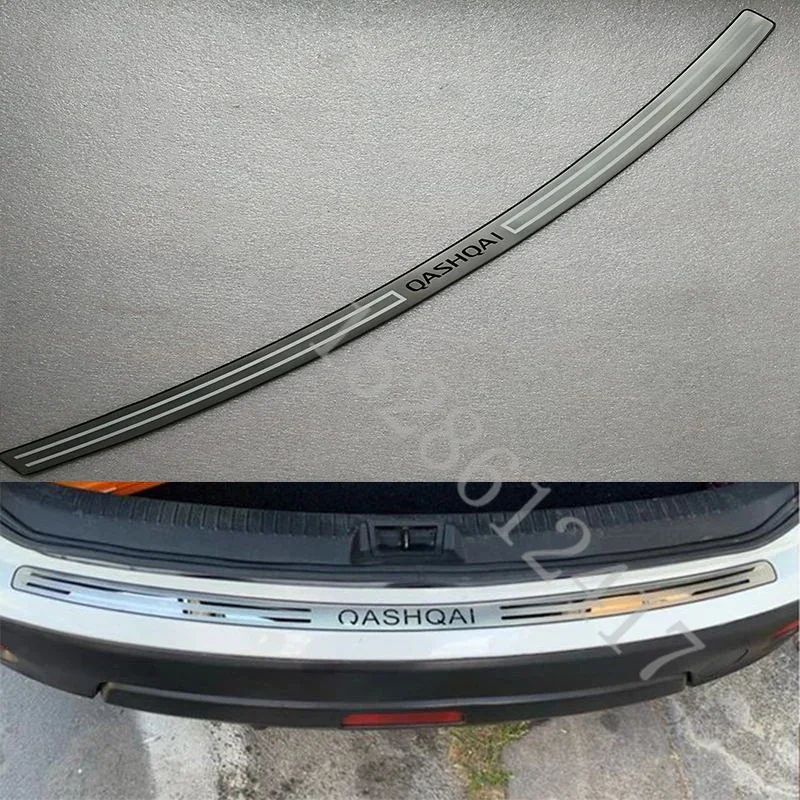 

for For Nissan Qashqai j10 J11 2008-2016-2021 Car accessories Rear Door Bumper Protector sill plate/ Trunk Tread Plate Trim
