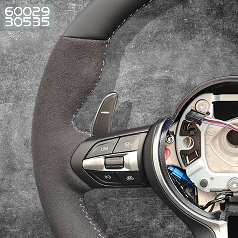 Steering Wheel Half Alcantara for BMW F10 F11 F20 F21 F22 F25 F30 F31 F32 F33 F34 F36 F01 F06 F07 F12 F13 M3 M5 M Volante Lekrad