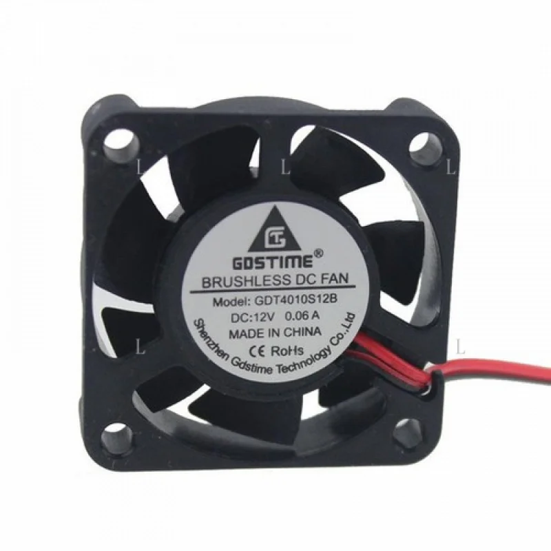 

L 12V 40mm GDT4010S12B DC Brushless 2-pin 40x40x10mm CPU Laser Printer Cooling fan