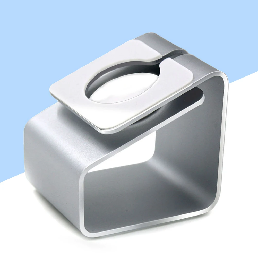 

Aluminum Alloy Charging Stand Silver Docking Station for Series 1 2 3 Antislip Pad Wireless 38mm 42mm Smart