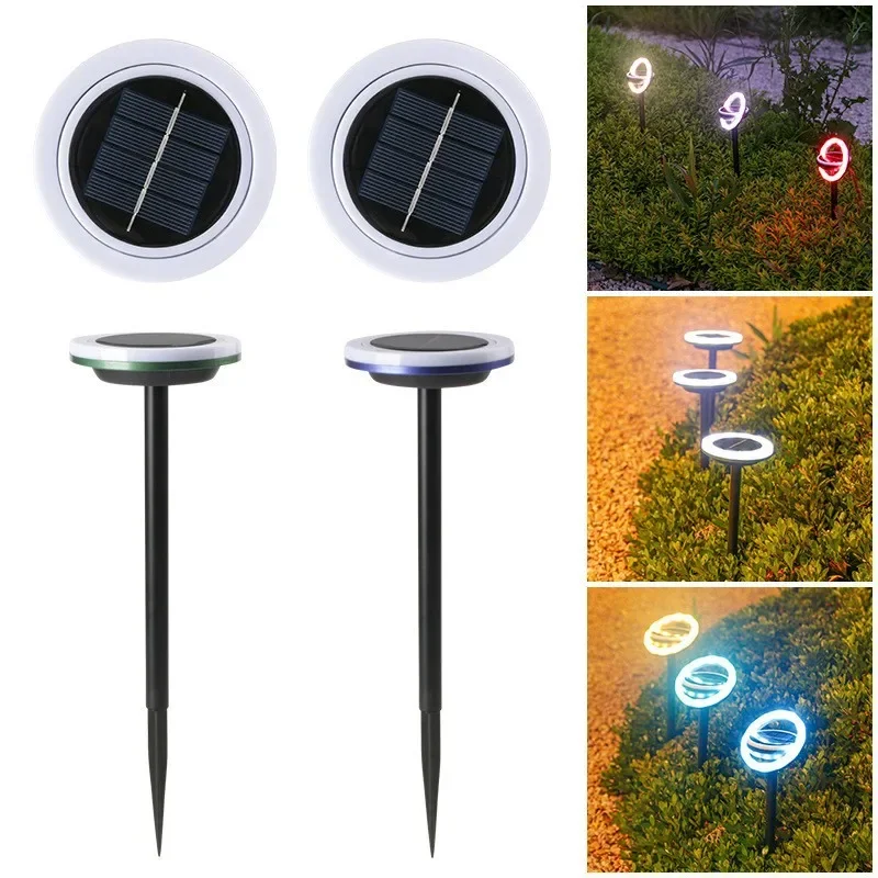 Solar Garden Home Garden Ground Waterproof Landscape Lights Villa Decorative Lawn Lights Rotating Lawn Lights