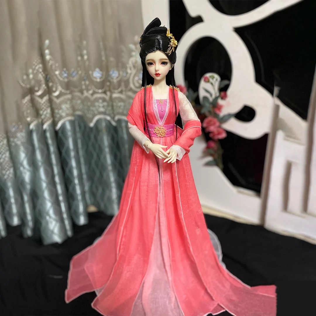 

OB27 Figuer 1/6 1/4 1/3 BJD Ancient Costume Robe Hanfu Fairy Dress Outfit For BJD/SD YOSD MSD SD13 Girl Doll Accessories C2343