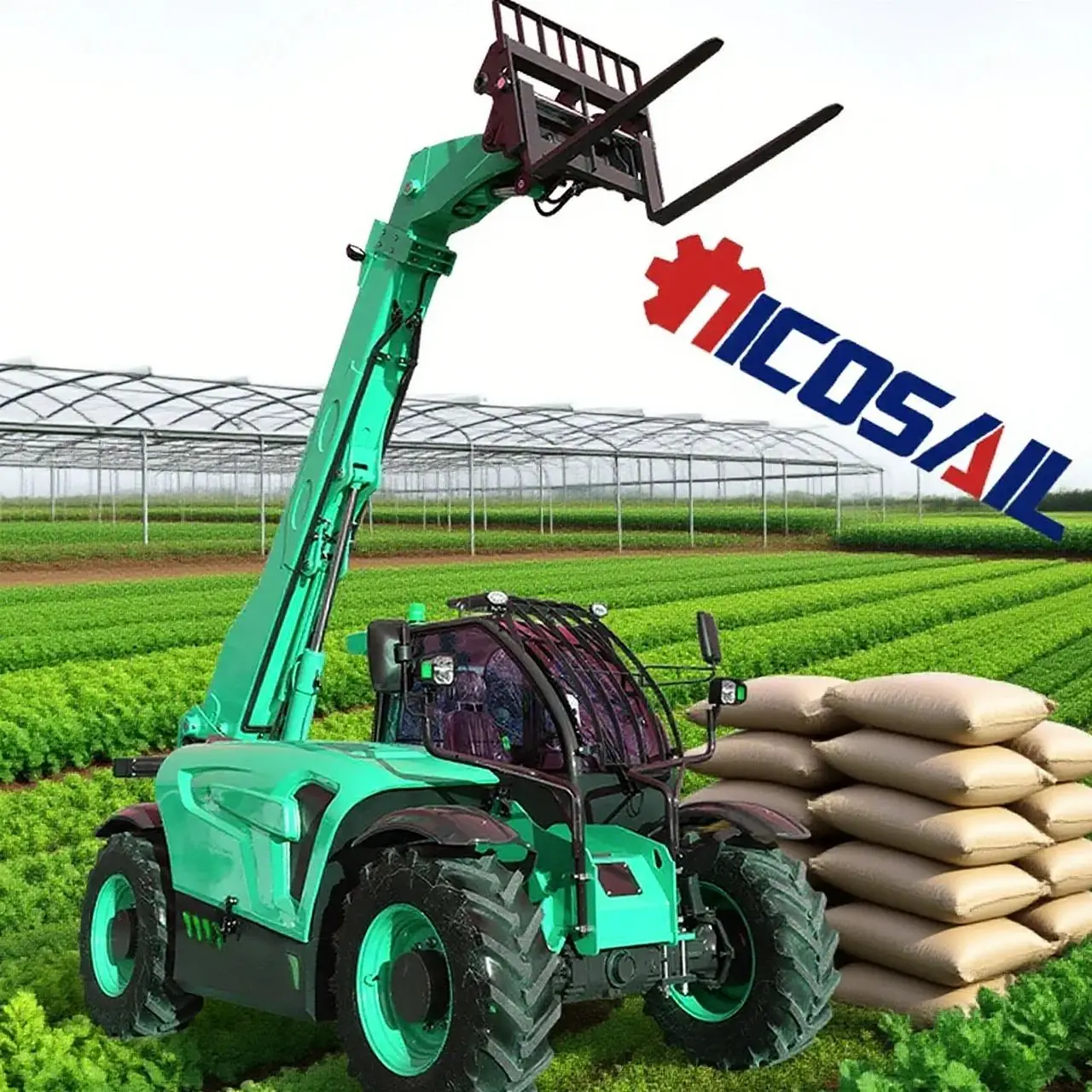 

Original wheeled small telescopic forklift with CE approval and multiple accessory options for sale