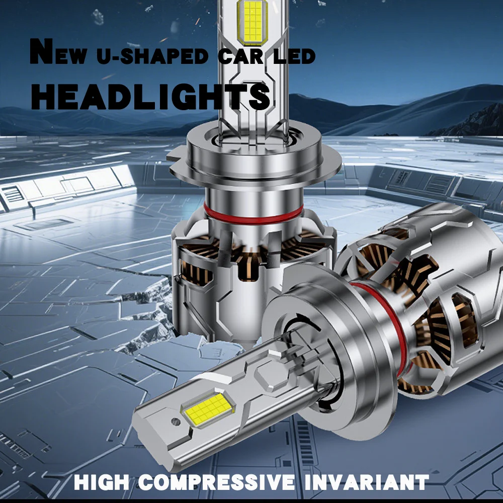 

Automotive LED Headlights Strong Light Super Bright Near and Far As One H Series Front Headlights Automobile Supplies