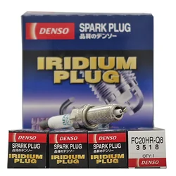 4pcs Original DENSO Iridium Spark Plug FC20HR-Q8 #3518 For C-HR UX260 CX-5 Atenza  M20A Engine