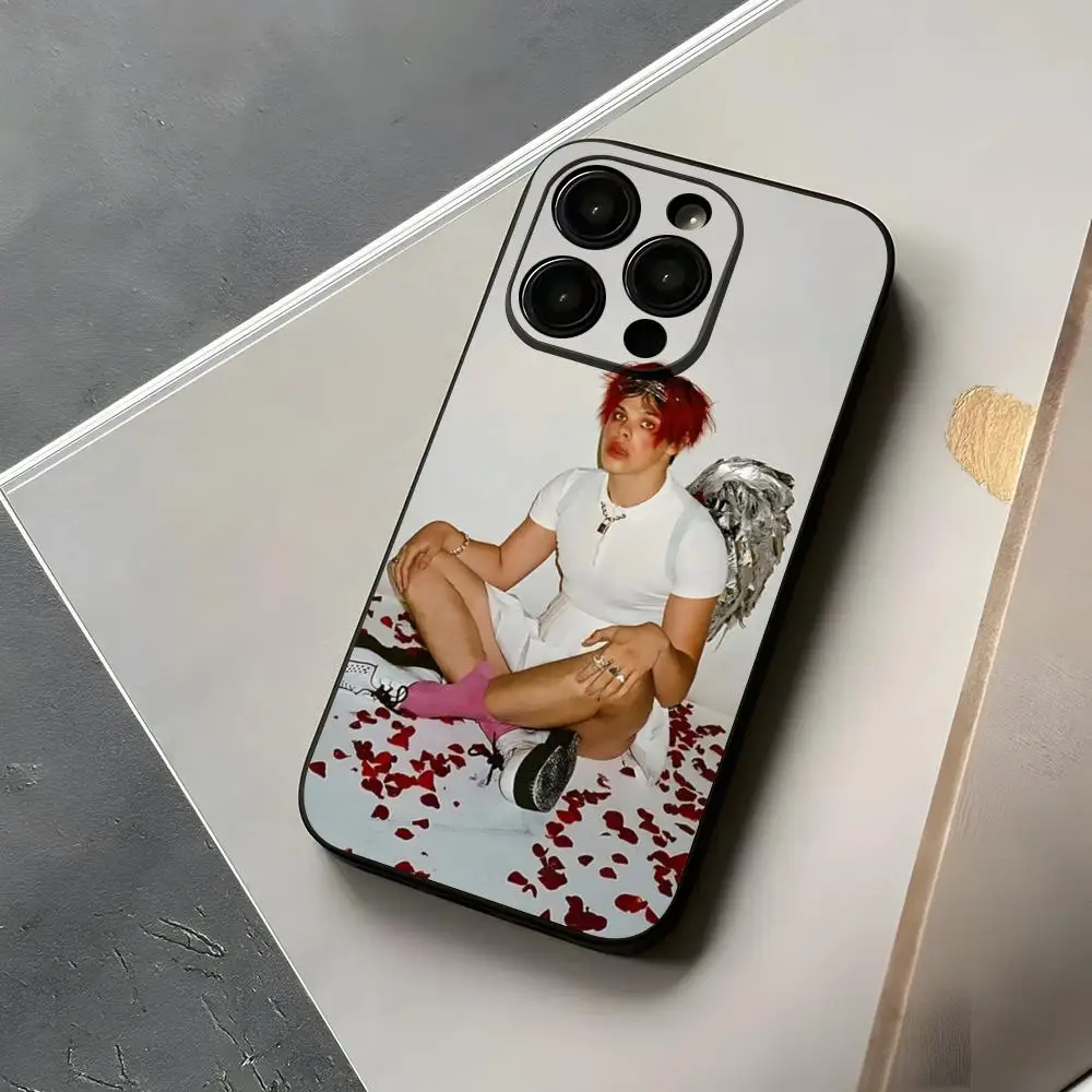 Yungblud-Capa de Telefone Labial Morango para iPhone, Capa Funda Shell para Homem, Pro Max, 11, 13, Xr, X, XS, Mini, Plus, Quente, 15, 12, 14, SE, 2021, 2022