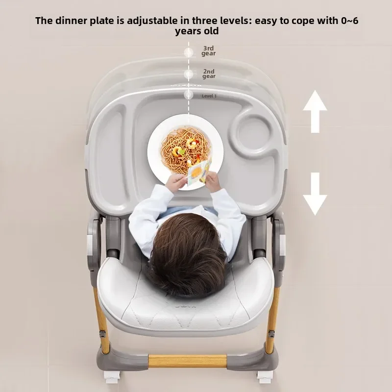 Chaises de salle à manger pliables pour bébé, chaise d'alimentation simple pour enfants, siège de repas multifonctionnel relevable pour chaise haute pour bébé