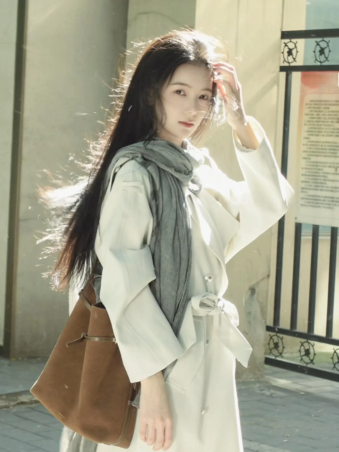 

2026 New Korean Sle Women's Long Coat Double Row Buttons Autumn Winter High Quali Ele Faionable Polyester Fiber