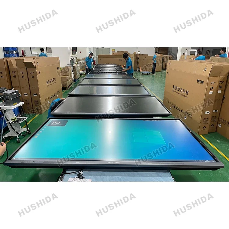 55/65/75/86/100 Inch Touch Screen LED Display TV Flat Digital Meet LCD Smart White Interactive Board Panel Price Whiteboard