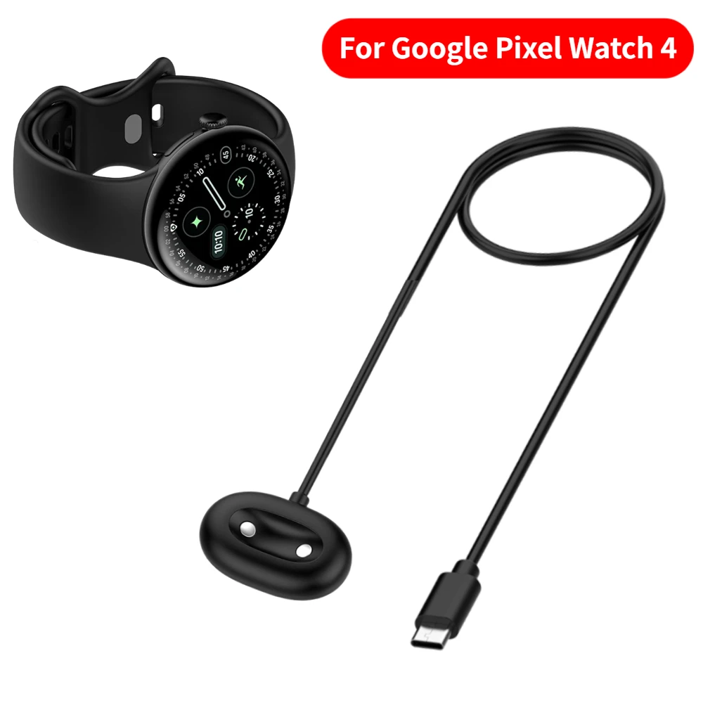 

Магнитная зарядная база 100 см для быстрой зарядки Google Pixel Watch 4 41 мм 45 мм, зарядная станция для смарт-часов Pixel Watch 4