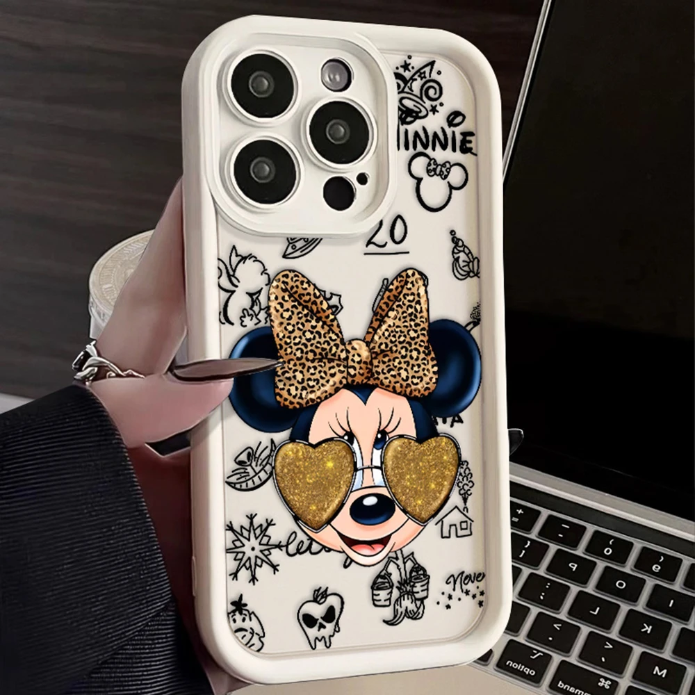 Disneys Mouses Minnies Phone Case For Oppo Reno12 Reno11 Reno10 Reno8 Reno7 Reno6 Z T F Pro Plus 4G 5G Soft TPU Back Cover