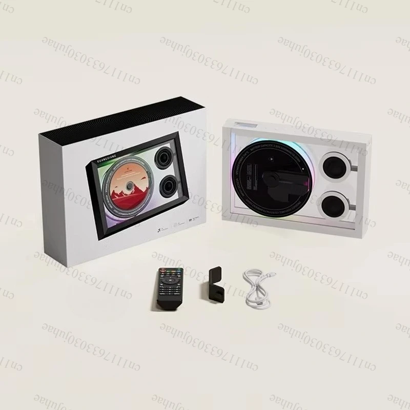 Home Stereo Wireless Speaker 5-in-1 Design CD Player Photo Frame Ambient Light Included