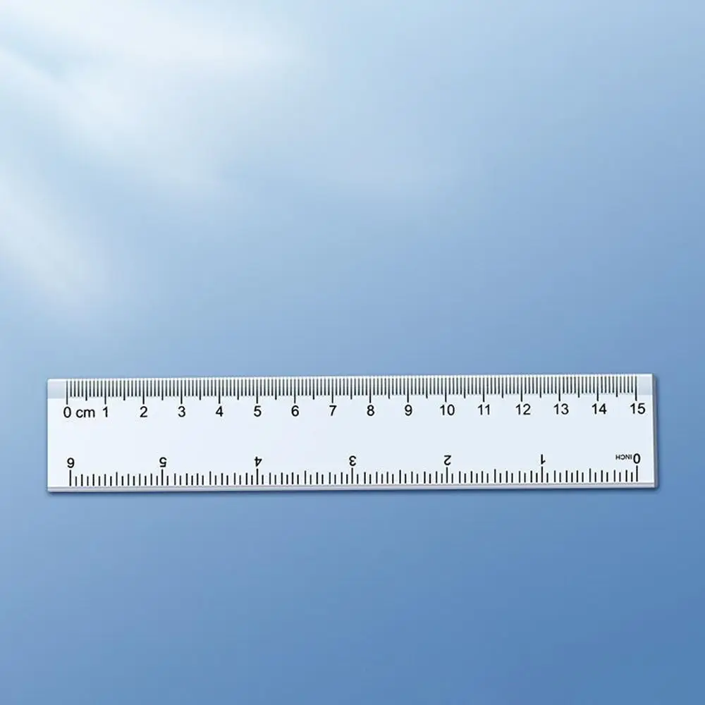 

Stationery 15cm 20cm 30cm 40cm Straight Ruler Multifunction Plastic Measuring Ruler Transparent Drawing Ruler Student