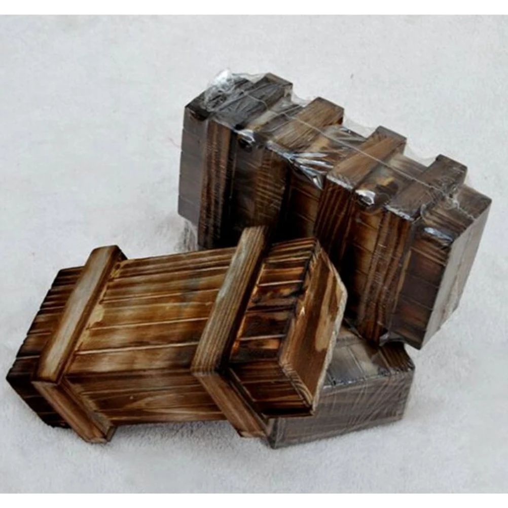 Wooden Box Brain Teaser Educational Eco-Friendly Gift For Kids Adults Multifunctional Intelligence Game Small Wood
