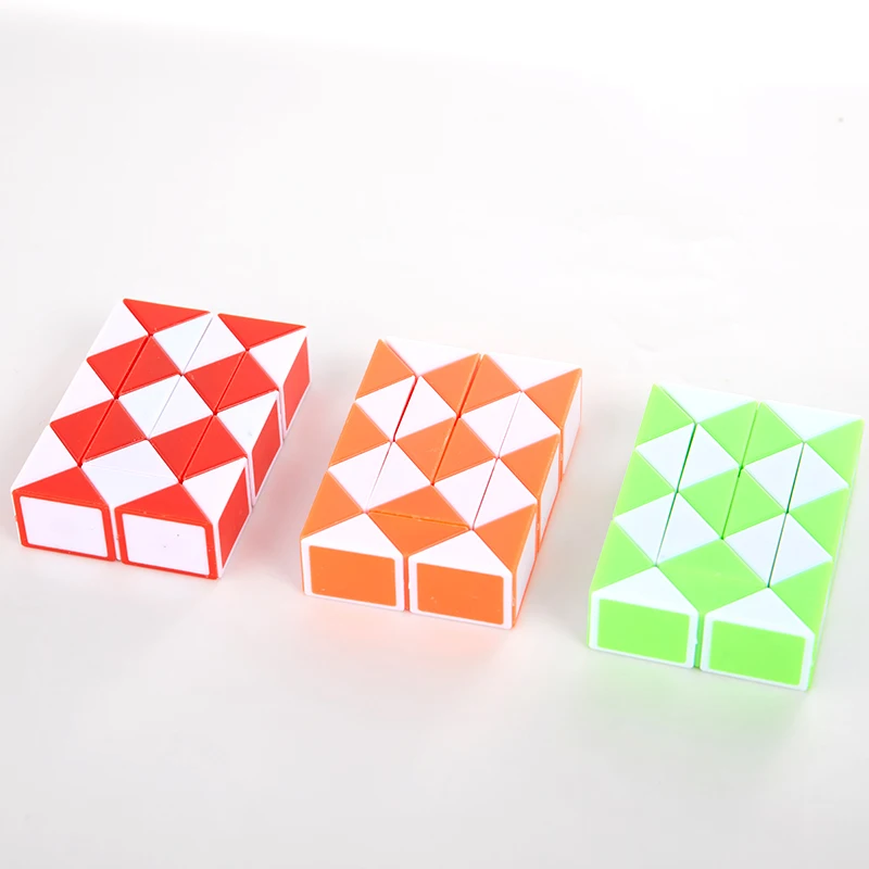 Magic Snake Ruler Puzzle Antistress Cube Twist Snake Folding Educational Toy Kids Child Magic Ruler Cube Intellectual Train Toy