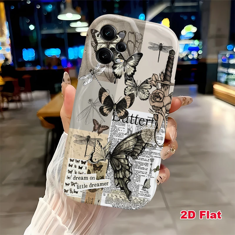 2D Flat Soft Silicone Phone Case For iPhone 17 Pro Max 16 18 Pro 13 11 15 14 Plus 12 17 16E 17Promax Shockproof Transparent Funda Cover