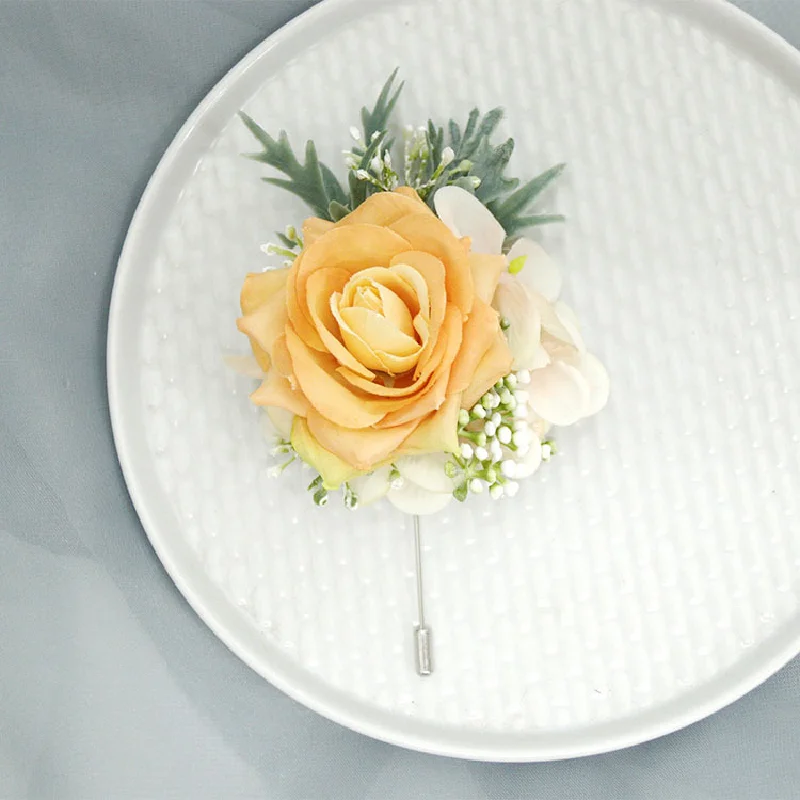 Boutonnière et corsage de poignet, fournitures de mariage, fleur de mariage, art de la simulation, réunion d'affaires, ouverture des invités, Oran, 436