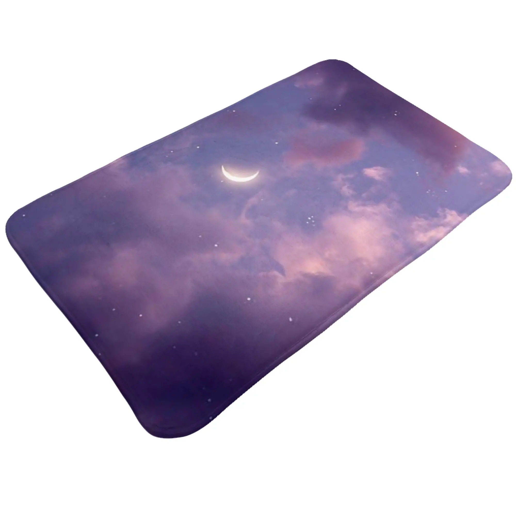 Dreamy Purple Cloud Twilight Sky Background Doormat Bathroom Kitchen Mat  Washable Home Decor
