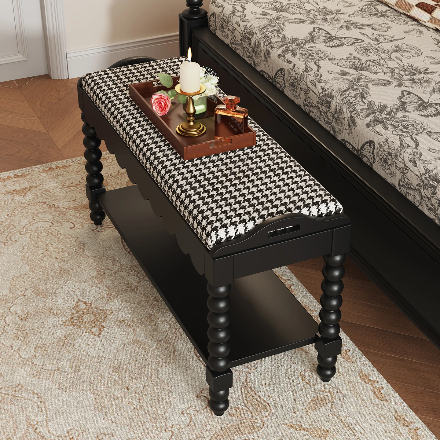 Integrated shoe stool entrance storage shoe rack