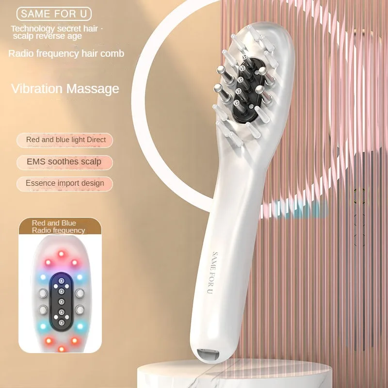 New Mino Medicine Artifact Red Blue Light Hair Comb Hair Care Hair Comb Hair Growth Device Anti-Hair Loss Massage Comb