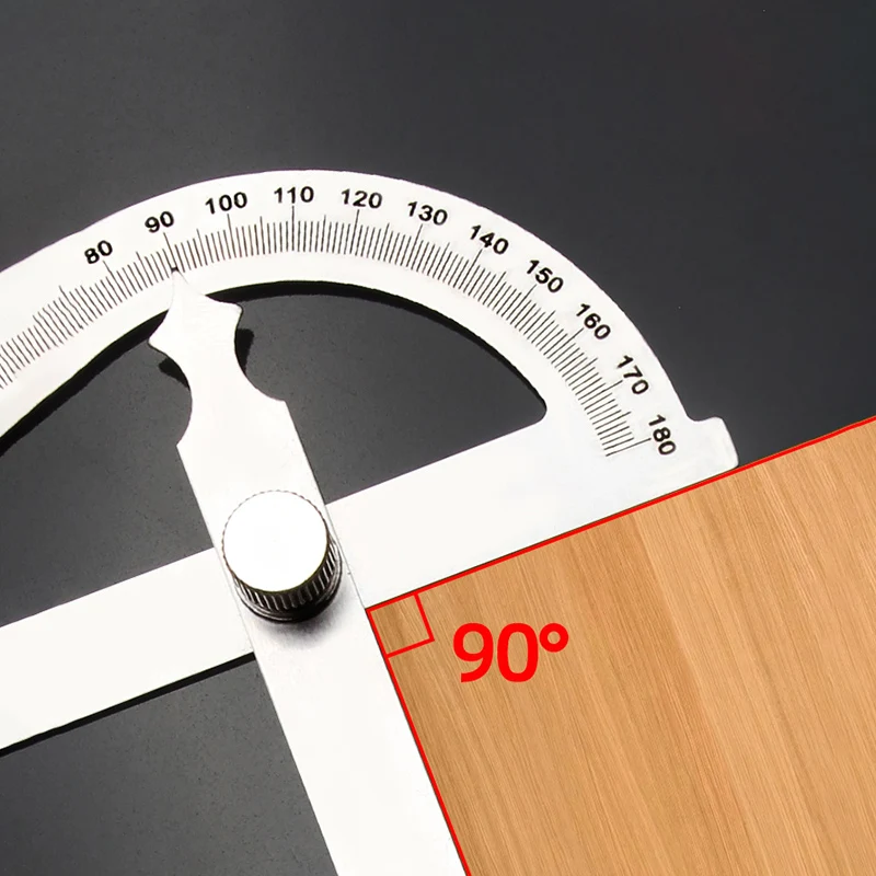 180 Degree Stainless Steel Angle Finder Goniometer Protractors Measuring Gauging Inclinometer Woodworking Carpenter Tools