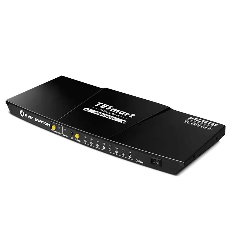 TESmart H D M I USB C KVM Switch Input 3 H D M I 1 USB C مخرج مع EDID 4K60 هرتز L/R مخرج صوت 4x1 KVM Switch #2