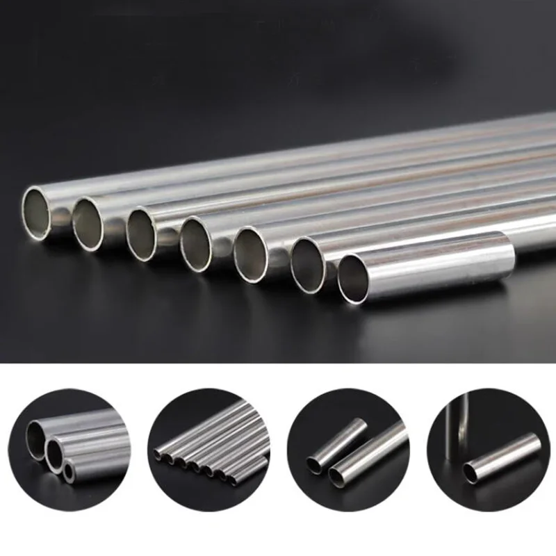 Stainless Steel Round Tube Pipe Large Capillary Length 250mm 500mm 1 METER Select Size