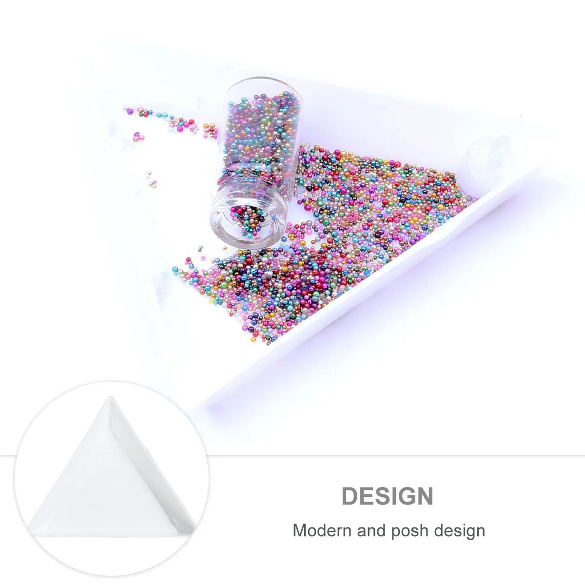 

20pcs Plastic Triangular Jewelry Plates For Rhinestones Beads Diy Jewelry Making Tools Lightweight Nesting Stackable Organizing